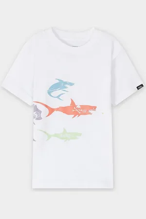 Vans T-shirt Met Haaienprint