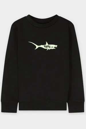Vans Sweater Met Glow In The Dark Haaienprint