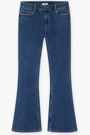 Sora Donkerblauwe Jeans, Bootcut Fit