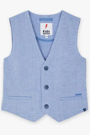 Kidz Nation Blauw Kostuumgilet, Feest