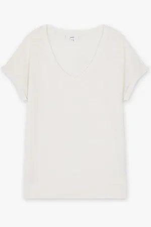Sora T-shirt Met Fijne Strepen