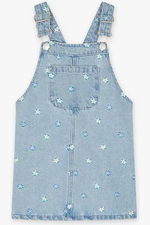 Milla star Salopettejurk Met Geborduurde Bloemen