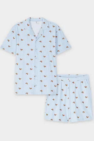 Familystories Biokatoenen Pyjama, Unisex, S-XXL