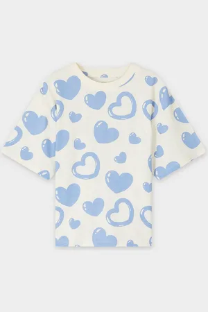 Besties T-shirt Met Hartjesprint