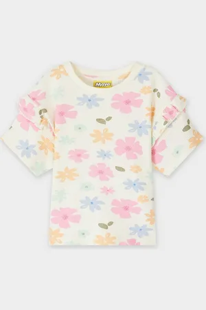 Maya Deluxe T-shirt Met Wafelpatroon