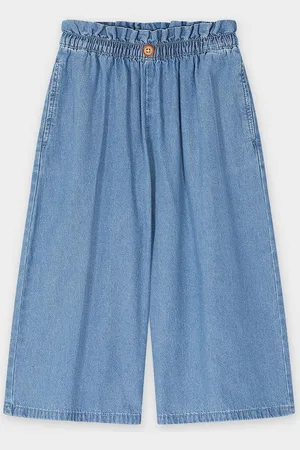 Maya Deluxe Blauwe Jeansbroek, Wide Fit