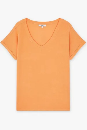 Sora T-shirt Met Fijne Strepen