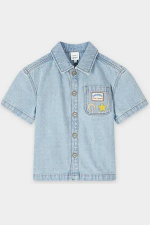 Fred + Ginger Blauw Jeanshemd, Unisex, 92-128