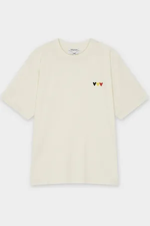 Familystories T-shirt Met Hartjesprint, Supporterscollectie, Dames