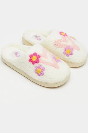 Milo Coats Teddy Pantoffels Met Borduursel, Maat 30-39