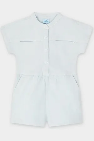 Fred + Ginger Jumpsuit Van Jeans Met Riem, 92-134