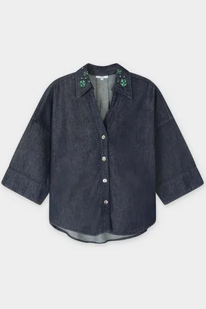 Sora Jeanshemd Met Parels