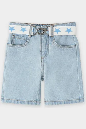 Fred + Ginger Jeansshort Met Riem, Unisex, 92-128