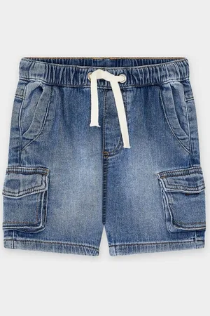 Minymo Jeansshort Met Verwassen Look