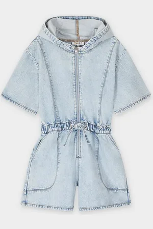 Fish & Chips Jumpsuit Van Jeans Met Kap