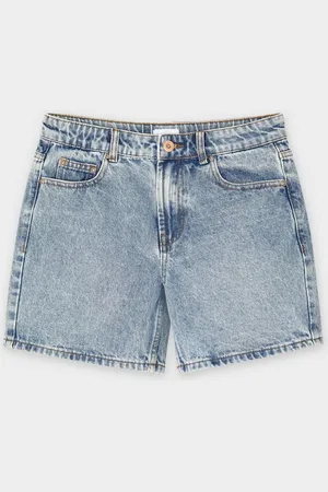 Grunt Blauwe Jeansshort