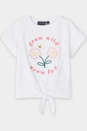 Maya Deluxe T-shirt Met Geborduurde Bloemen