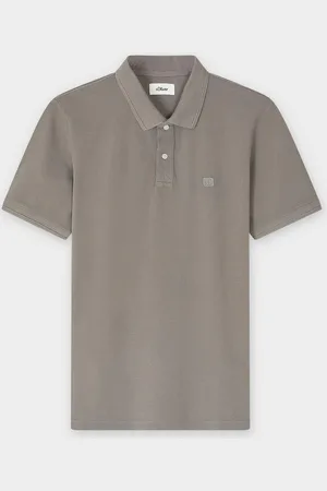 QS by s.Oliver Grijze Polo