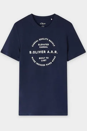 QS by s.Oliver T-shirt Met Opschrift