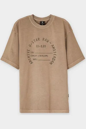 G-Star T-shirt Met Opschrift, Oversized Fit, 8-14 Jaar