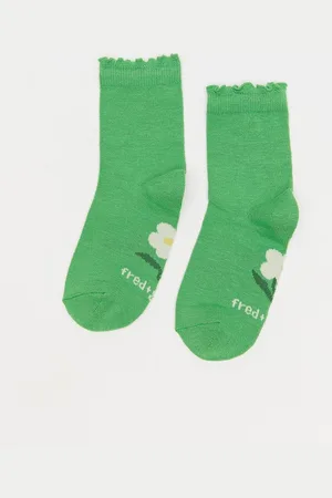 Fred + Ginger Kousen Met Bloemenprint, Maat 23-34