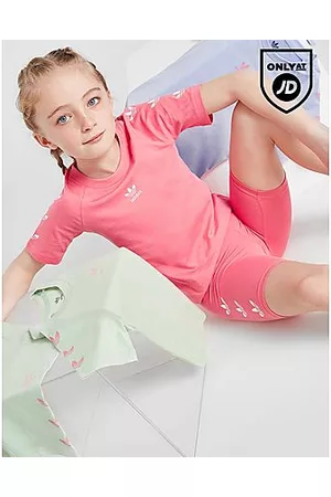 adidas Girls' Repeat Trefoil T-Shirt/Shorts Set Infant