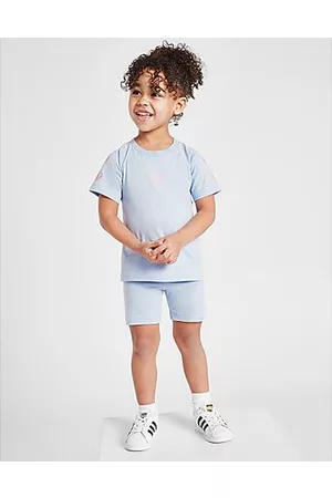 adidas Girls' Trefoil T-Shirt/Cycle Shorts Set Infant