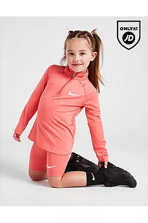 Nike Meisjes Shorts - Girls' Pacer 1/4 Zip/Cycle Shorts Set Children