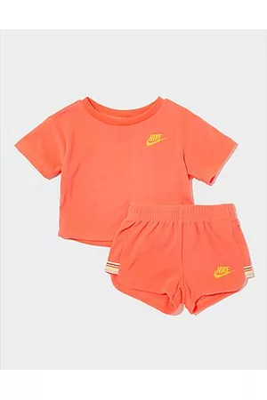 Nike Meisjes Shorts - Girls' Towel Terry T-Shirt/Shorts Set Infant