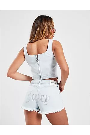 Juicy Couture Dames Shorts - Diamante Denim Shorts