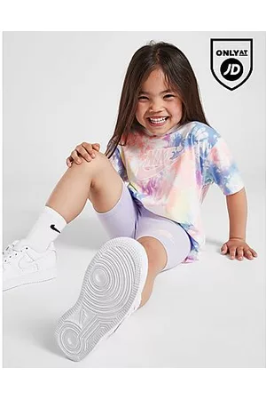 Nike Meisjes Shorts - Girls' Tie Dye T-Shirt/Cycle Shorts Set Children