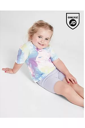 Nike Meisjes Shorts - Girls' Tie Dye T-Shirt/Cycle Shorts Set Infant
