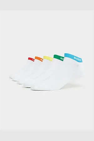HUGO BOSS 5 Pack Ankle Socks