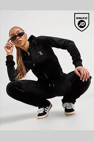 Juicy Couture Diamante JC Logo Hoodie