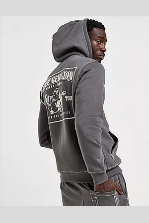 True Religion Big T Zip Through Hoodie