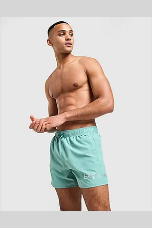 EA7 Text Logo Swim Shorts