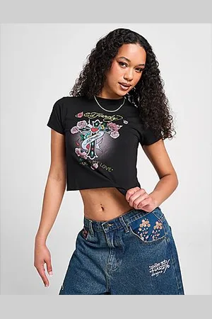 ED HARDY Cross Diamante Baby T-Shirt