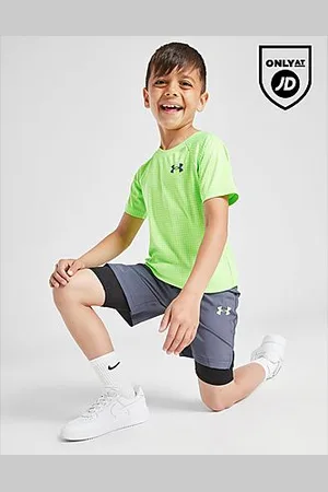 Under Armour Tech Embossed T-Shirt/Shorts Set Children