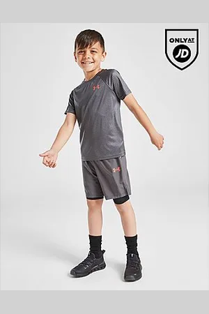 Under Armour Tech Embossed T-Shirt/Shorts Set Children