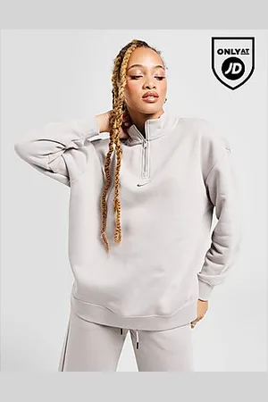 Nike Graphic Swoosh Oversized 1/4 Zip Top