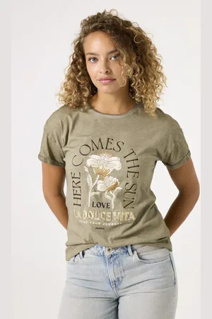 Garcia T-shirt olijfgroen