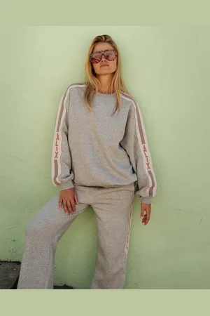 Alix the label Ladies Knitted Stripe Tape Sweater