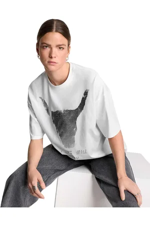 Alix the label Knitted Silver Bull T-Shirt