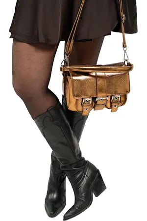 Nunoo Honey Buckle Recycled Cool Bronze-Schoudertas