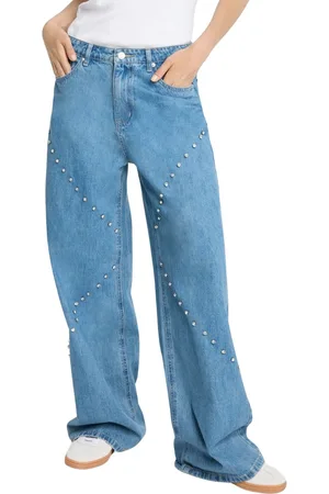 Alix the label Embellished Denim Broek