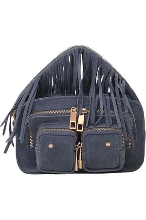 Nunoo Helena Fringe Suede Jeans w. Gold