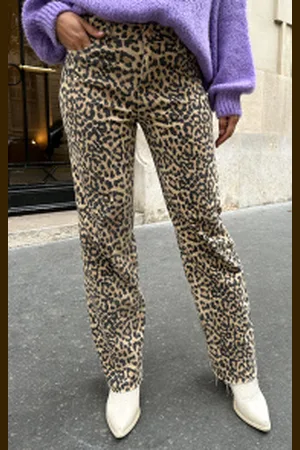 Jurkjes Leopard Mom Jeans Anna-Sophie