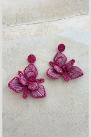 Jurkjes Bloom Oorbellen Liv Pink