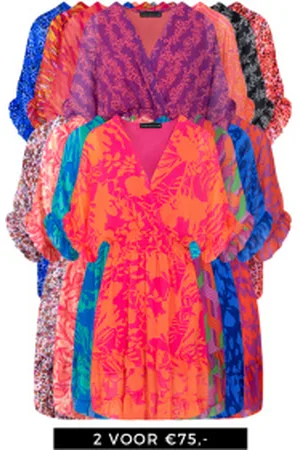 Jurkjes Deal V-hals Print Dress Marrit