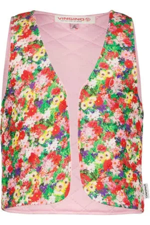 Vingino Gebloemd gilet TAMBERY Meisjes Polyester Openvallende hals